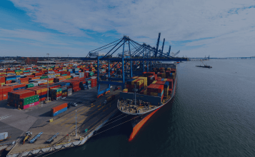 Shipyard Cargo Container Sea Port Freight forwarding service log